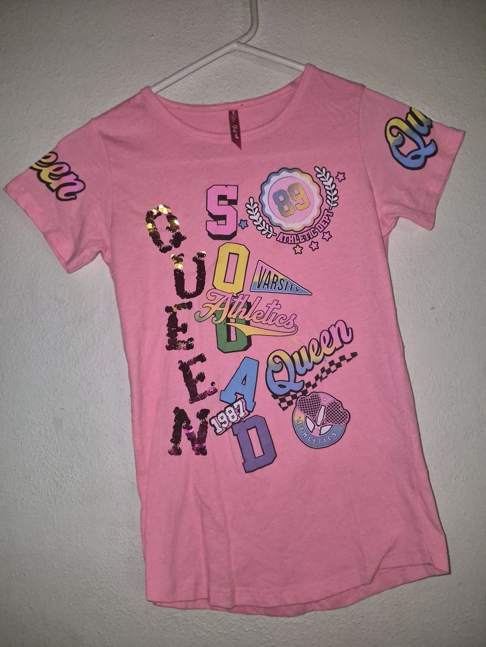 Girls' Pink Graphic Tee - Queen Athletics
